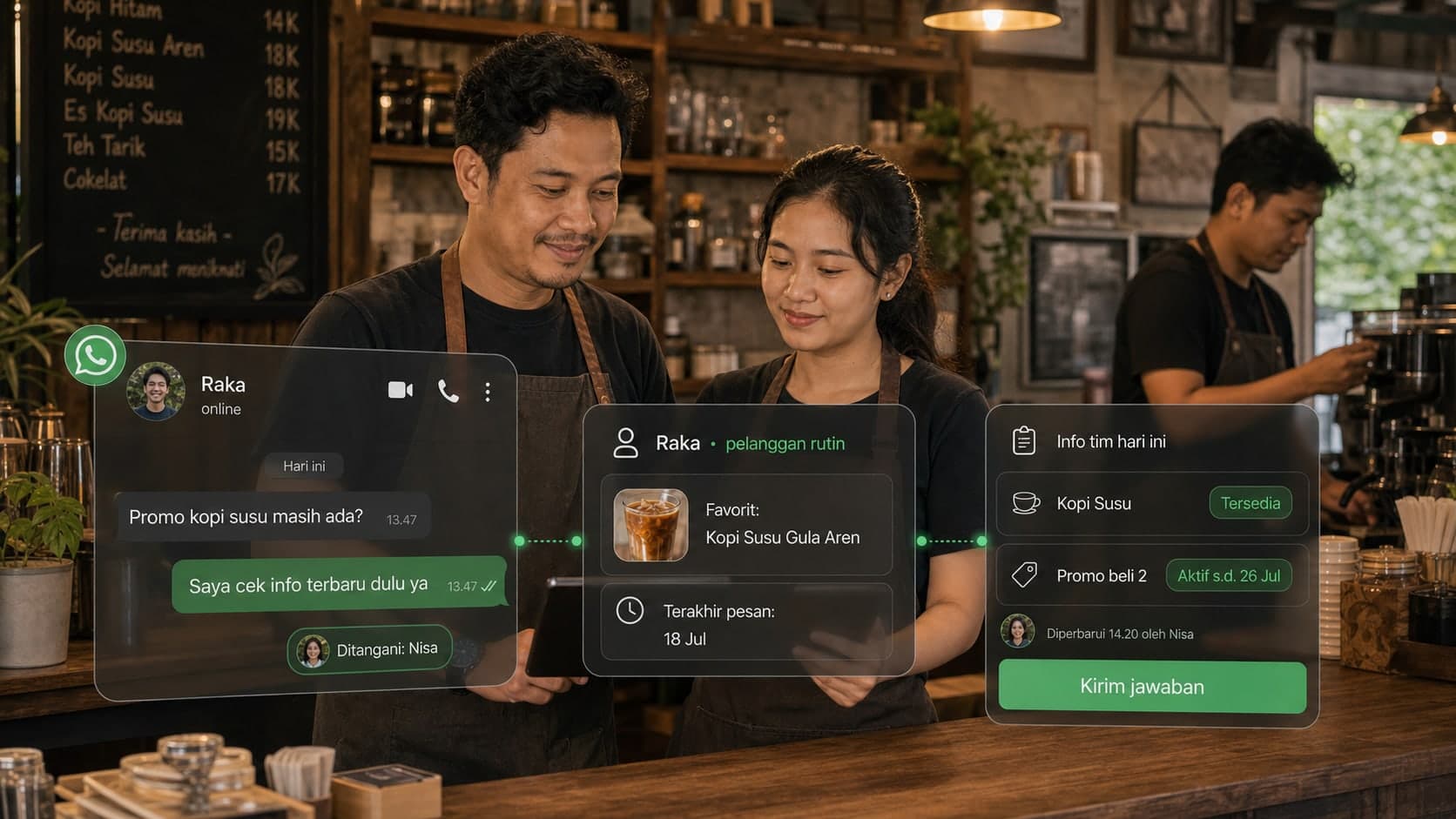 Banyak Admin WhatsApp, Jawaban ke Pelanggan Malah Beda? Rapikan Info Menu, Stok, dan Promo