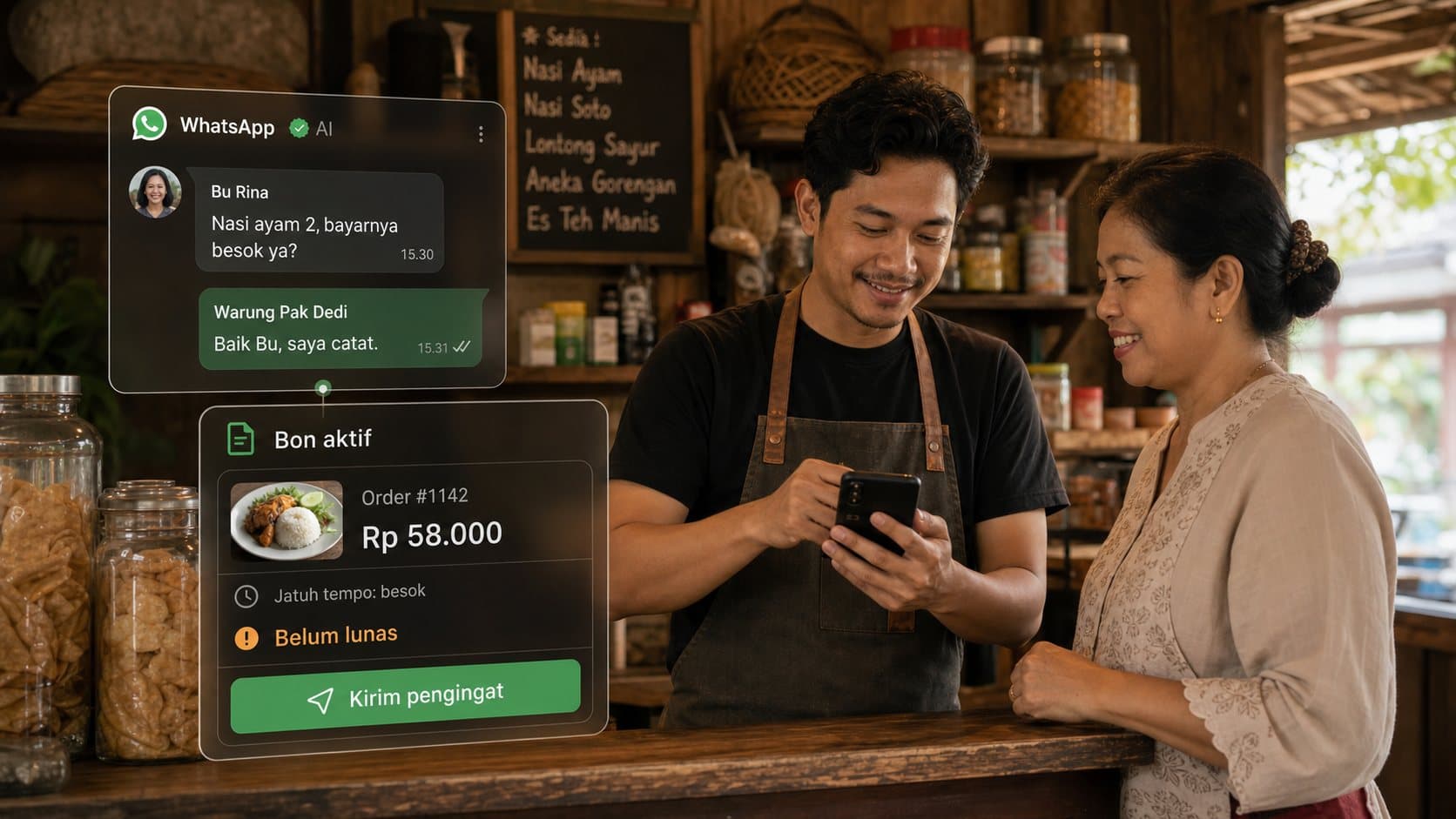 Cara Mencatat Bon Pelanggan Warung agar Tagihan Tidak Hilang dari Ingatan