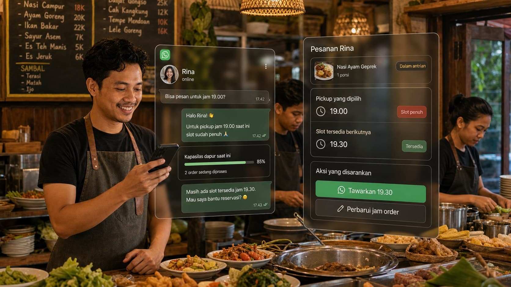 Cara Menentukan Jam Cut-Off Order WhatsApp agar Dapur Tidak Kewalahan
