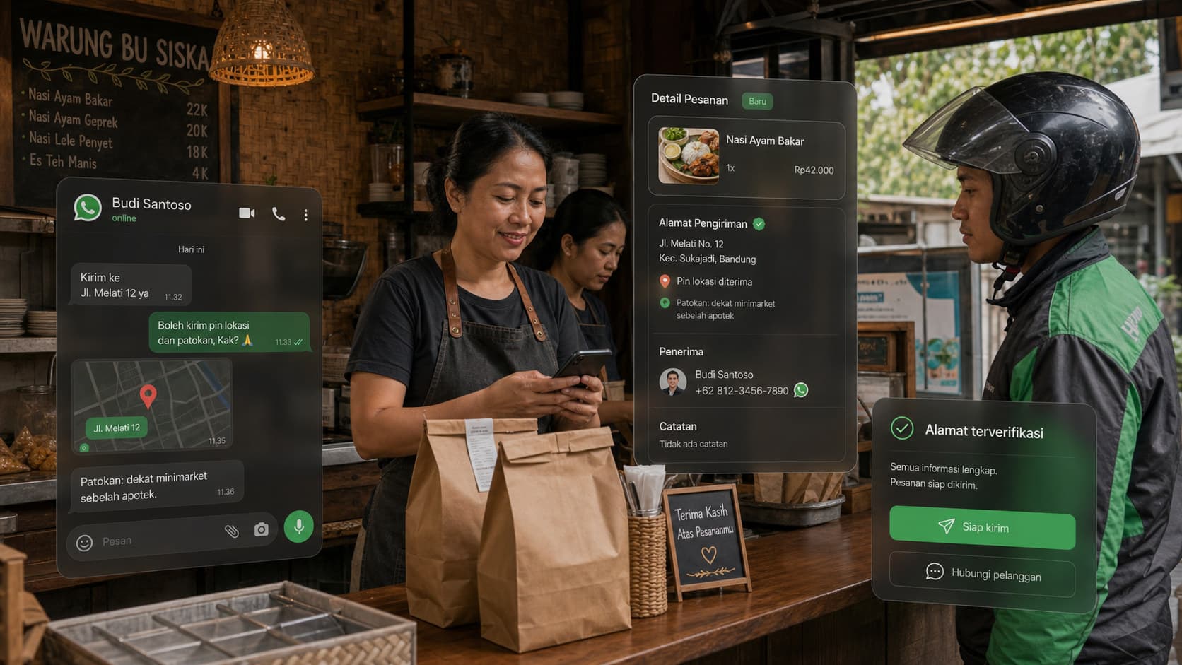 Cara Konfirmasi Alamat Pesanan WhatsApp agar Kurir Tidak Tersesat