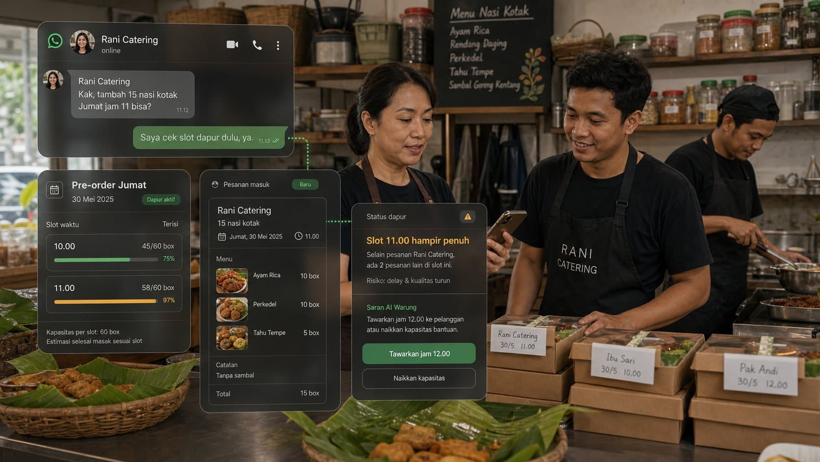Pesanan Pre-Order Menumpuk? Cara Mencegah Overbooking di Katering dan Warung