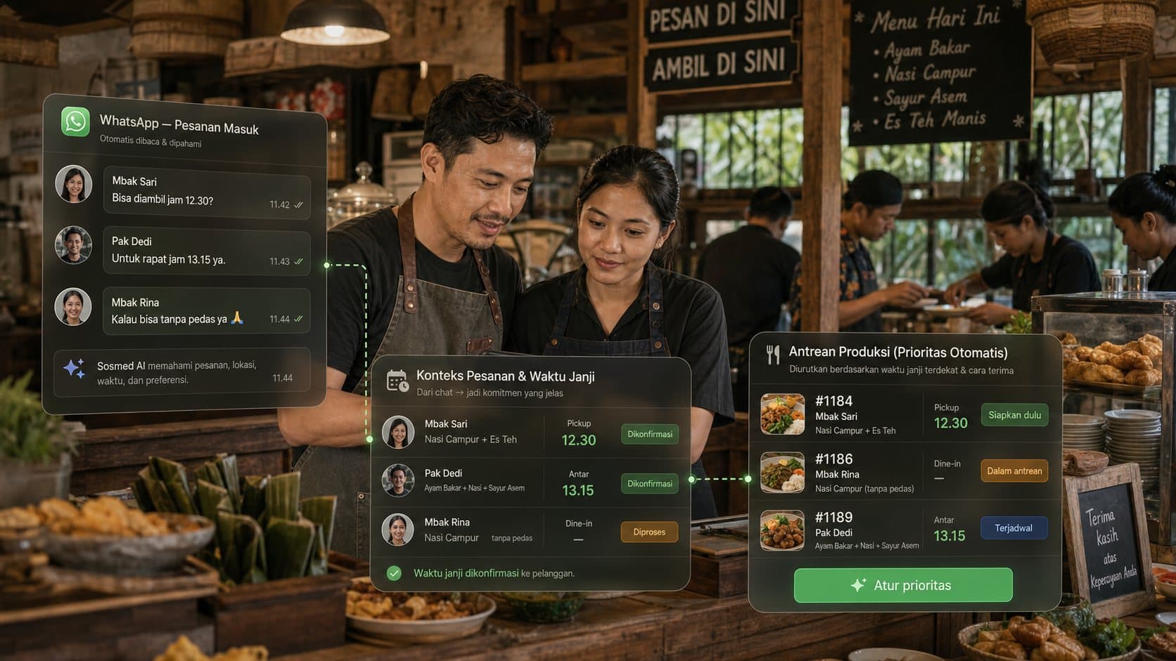 Semua Order WhatsApp Terasa Mendesak? Urutkan dari Waktu Janji, Bukan Chat Terbaru