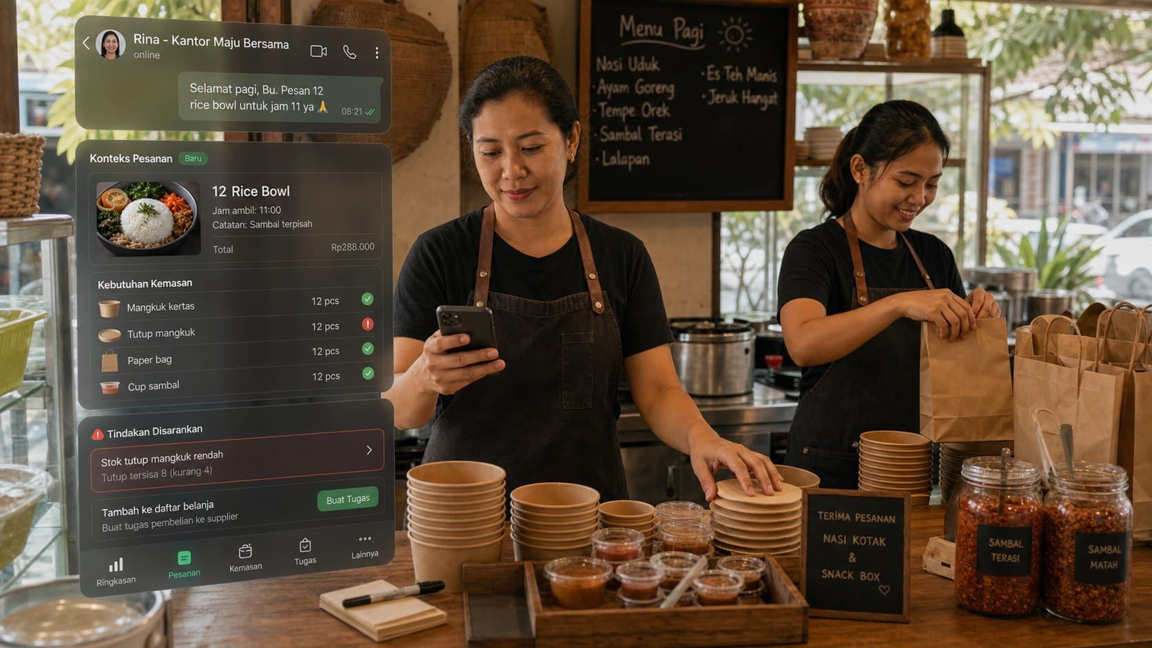 Cara Mencatat Stok Kemasan Takeaway agar Order Tidak Berhenti karena Tutup atau Cup Habis