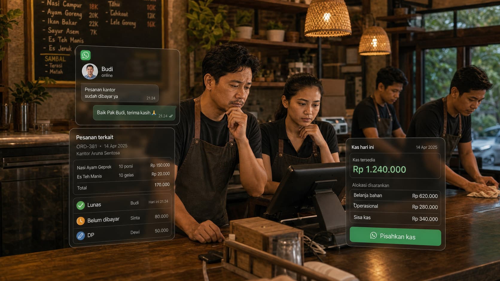 Warung Ramai tapi Kas Tetap Kosong? Pisahkan Uang Masuk Sebelum Habis